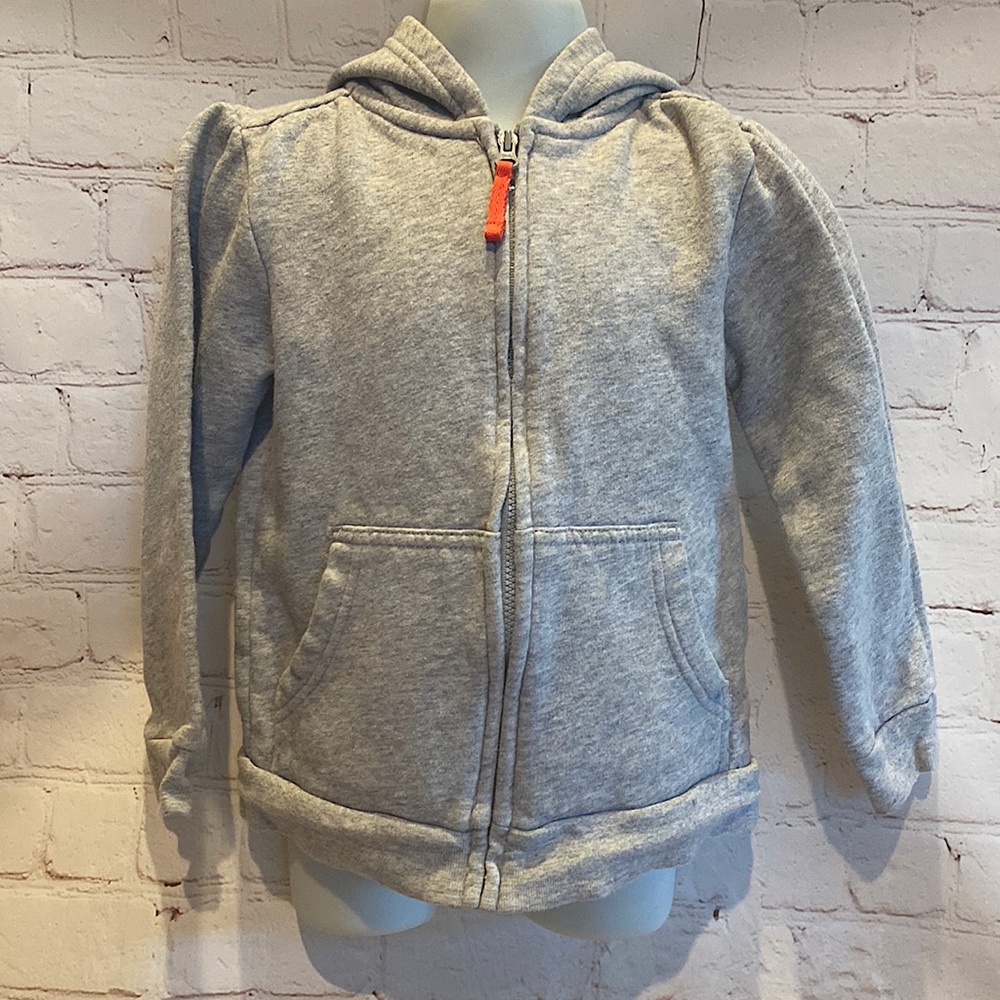 Simple Joys by Carter's Zip-Up Ash Gray Hoodie